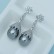 AAA diamond-studded zircon earrings shell beads fashion elegant earrings