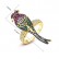 Seven-color bird ring AAA zircon color European and American style color bird female open ring