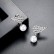 Feather Bead Earrings Platinum Plated Fashion AAA Zircon Wings Womens Pearl New Earrings