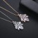 Wanjia new personality copper inlaid zircon necklace European and American fashion female jewelry