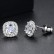 Simple Korean Fashion Zircon Inlaid Female Earrings Platinum Jewelry