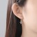 Sakura Weeping Earrings Copper Inlaid 3A Zircon Korean Version Creative Detachable Female Earrings Two-wear Earrings