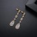 Zircon inlaid earrings, new personality fashion long drop earrings factory wholesale