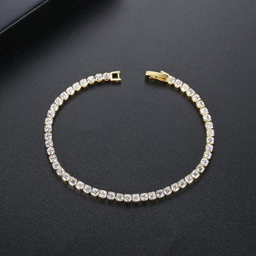 Bracelet Fashion Simple Round Ladies Bracelet Bracelet Electroplated Platinum