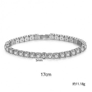 Bracelet Fashion Simple Round Ladies Bracelet Bracelet Electroplated Platinum