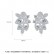 Qianye new European and American fashion copper inlaid zircon earrings womens sweet earrings factory wholesale