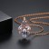 Wanjia new personality copper inlaid zircon necklace European and American fashion female jewelry