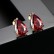 Lovers Tears AAA Zircon Earrings Water Drops 8*12 Zircon Champagne Gold Real Gold Plating Female