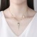 Gold-plated geometric feminine necklace, personalized Korean version of the new clavicle chain