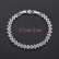 Roman bracelet European and American zircon bracelet full of diamonds simple with extension chain bracelet gift