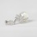 Platinum-plated earrings AAA zircon small round pearl earrings Korean version