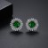 Bi芰 new copper inlaid zircon womens earrings Korean fashion style earrings