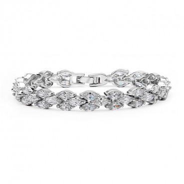 Bright Galaxy Platinum Plated 3A Inlaid Bracelet Manufacturer Wholesale Jewelry Bracelet Women Gift