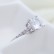 Selected ring 3A zircon double layer diamond ring 2-piece set electroplating real gold ring female Japanese and Korean