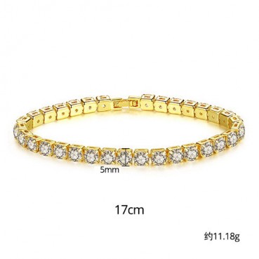 Bracelet Fashion Simple Round Ladies Bracelet Bracelet Electroplated Platinum