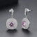 Autumn style word earrings copper inlaid 3A zircon fashion simple Korean version factory wholesale earrings for women