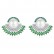 AAA zircon, Qinsi earrings, noble Korean style earrings, copper jewelry factory wholesale, hot sale women