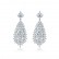 AAA zircon love long earrings fashion bridal dinner European and American earrings earrings wholesale gifts