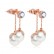 AAA zircon shell beads Korean style popular earrings wholesale women