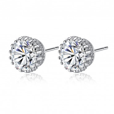 Dot AAA zircon earrings fashion earrings female Korean style earrings simple earrings