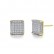 Earrings European and American fashion copper inlaid zirconium square ladies earrings earrings manufacturers wholesale