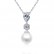 Face Necklace AAA Zircon Pearl Pendant Water Drop Necklace Necklace Korean Fashion Jewelry Manufacturer