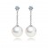 Heart-tuned Silver Needle Stud Earrings Song Hye Kyo Same Pearl Pendant Stud Earrings Factory Wholesale