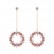 Korean fashion simple new zircon earrings sweet tassel gold-plated ear jewelry