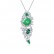 Nan Sheng necklace European and American temperament fashion banquet ladies green chalcedony long clavicle chain