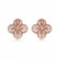 Nights little thought earrings Korean style popular four-leaf ladies earrings AAA zircon earrings factory wholesale