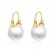 Personalized new female copper inlaid pearl earrings fashion temperament earrings