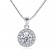 Super flash sona diamond disc ladies necklace simulation diamond jewelry style factory wholesale