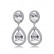 Water drop AAA zircon earrings factory wholesale simple and generous female commuter gift