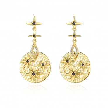 Xinghui gold earrings new Korean style earrings female fashion temperament individual earrings