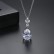 Womens new AAA zircon water drop necklace Korean style explosive fashion copper inlaid zircon factory wholesale