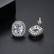 Stud Earrings Simple Korean Fashion Earrings Zircon Inlaid Female Earring Jewelry Gifts for Girlfriend