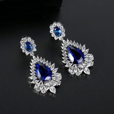 AAA zircon hairpin phoenix earrings European and American fashion earrings wholesale jewelry women gifts