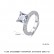 Ruonan diamond-shaped Korean fashion copper inlaid zircon ring female simple ring