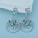 AAA diamond-studded zircon European and American fashion OL earrings wholesale women