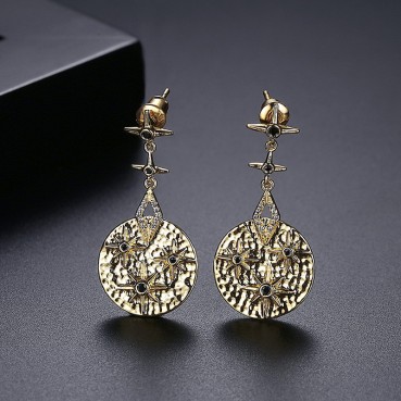 Xinghui gold earrings new Korean style earrings female fashion temperament individual earrings