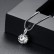 Necklace copper inlaid zircon Korean version of simple craftsmanship wholesale wholesale female earring gifts