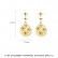 Xinghui gold earrings new Korean style earrings female fashion temperament individual earrings