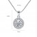 Super flash sona diamond disc ladies necklace simulation diamond jewelry style factory wholesale