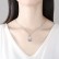 Womens new AAA zircon water drop necklace Korean style explosive fashion copper inlaid zircon factory wholesale