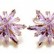 Gesang flower earrings AAA zircon European and American exaggerated fashion earrings wholesale women