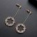 Korean fashion simple new zircon earrings sweet tassel gold-plated ear jewelry