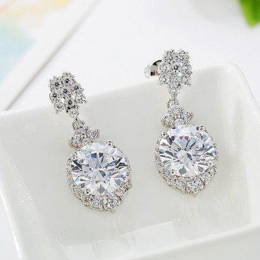 AAA zircon exquisite earrings celebrity earrings wholesale fashion jewelry women