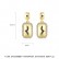 New style copper-inlaid zircon Korean womens earrings, stylish and stylish geometric earrings