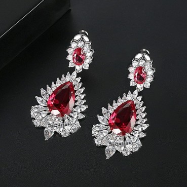 AAA zircon hairpin phoenix earrings European and American fashion earrings wholesale jewelry women gifts