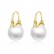 Personalized new female copper inlaid pearl earrings fashion temperament earrings